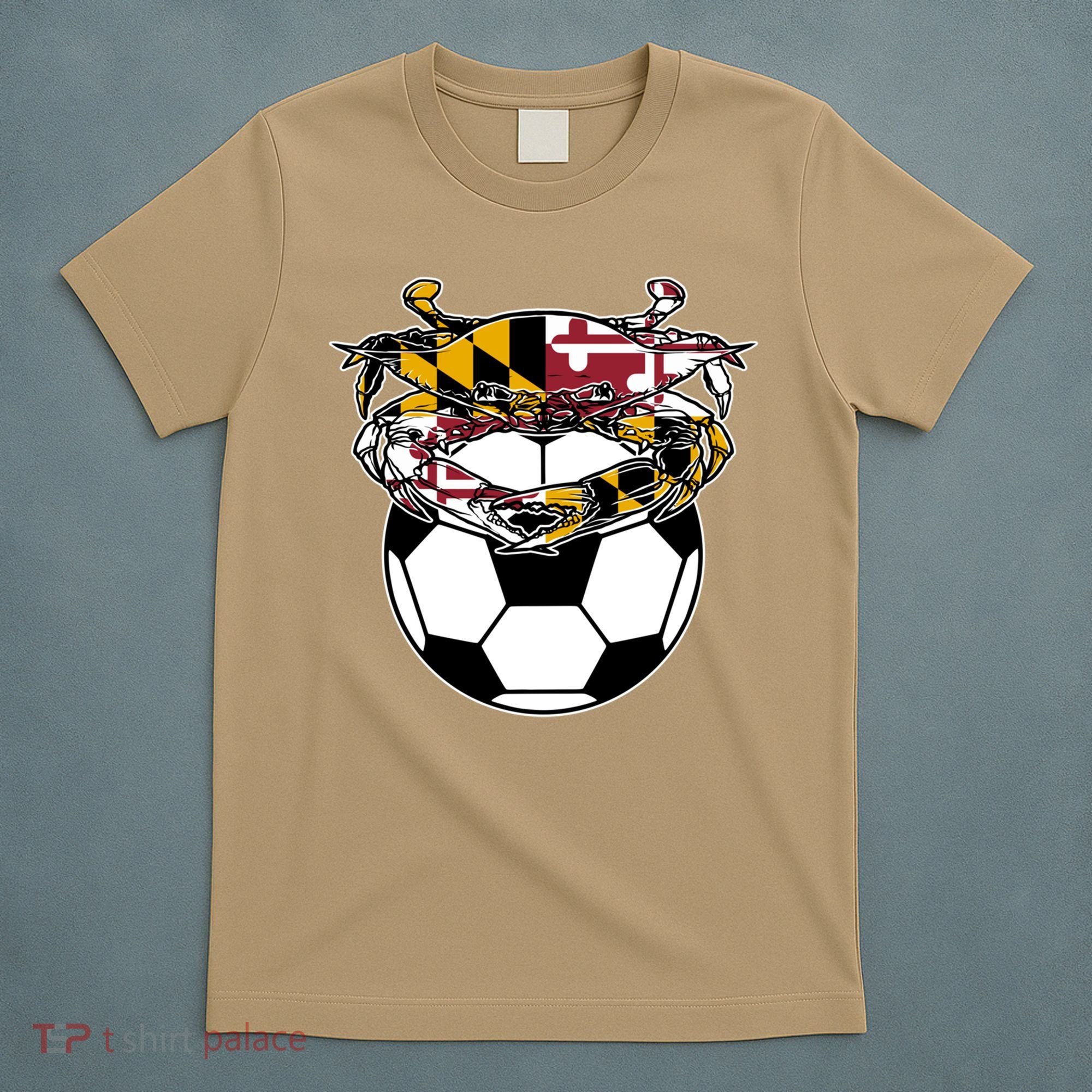 Soccer And Blue Crab Cute Gift T-Shirt