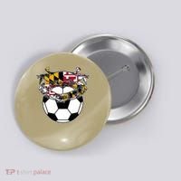 Soccer And Blue Crab Cute Gift Button thumb 0