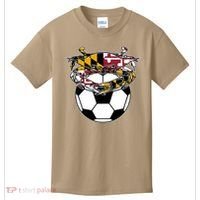 Soccer And Blue Crab Cute Gift Kids T-Shirt thumb 0