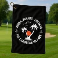 Souvenir Aruba Bonaire Curacao Caribbean Islands Vacation Gift Golf Towel thumb 1