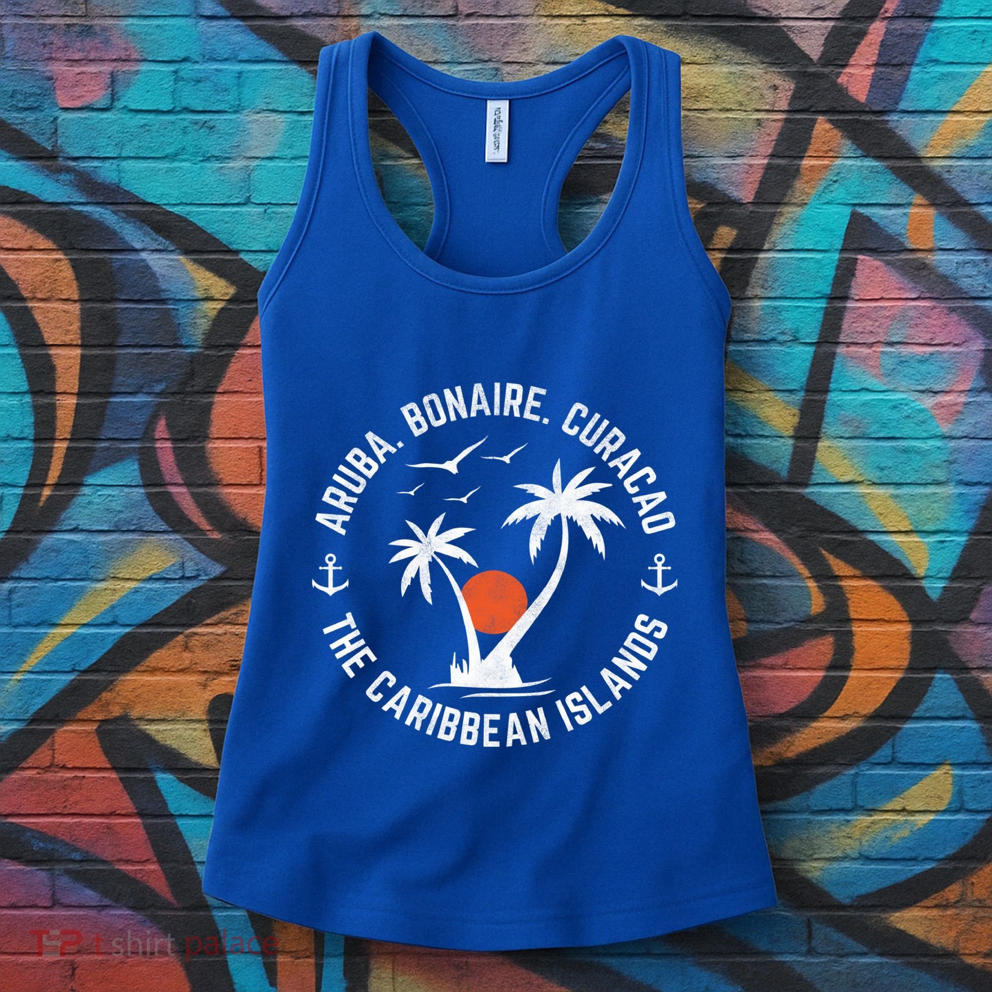 Souvenir Aruba Bonaire Curacao Caribbean Islands Vacation Gift Women's Tank Top