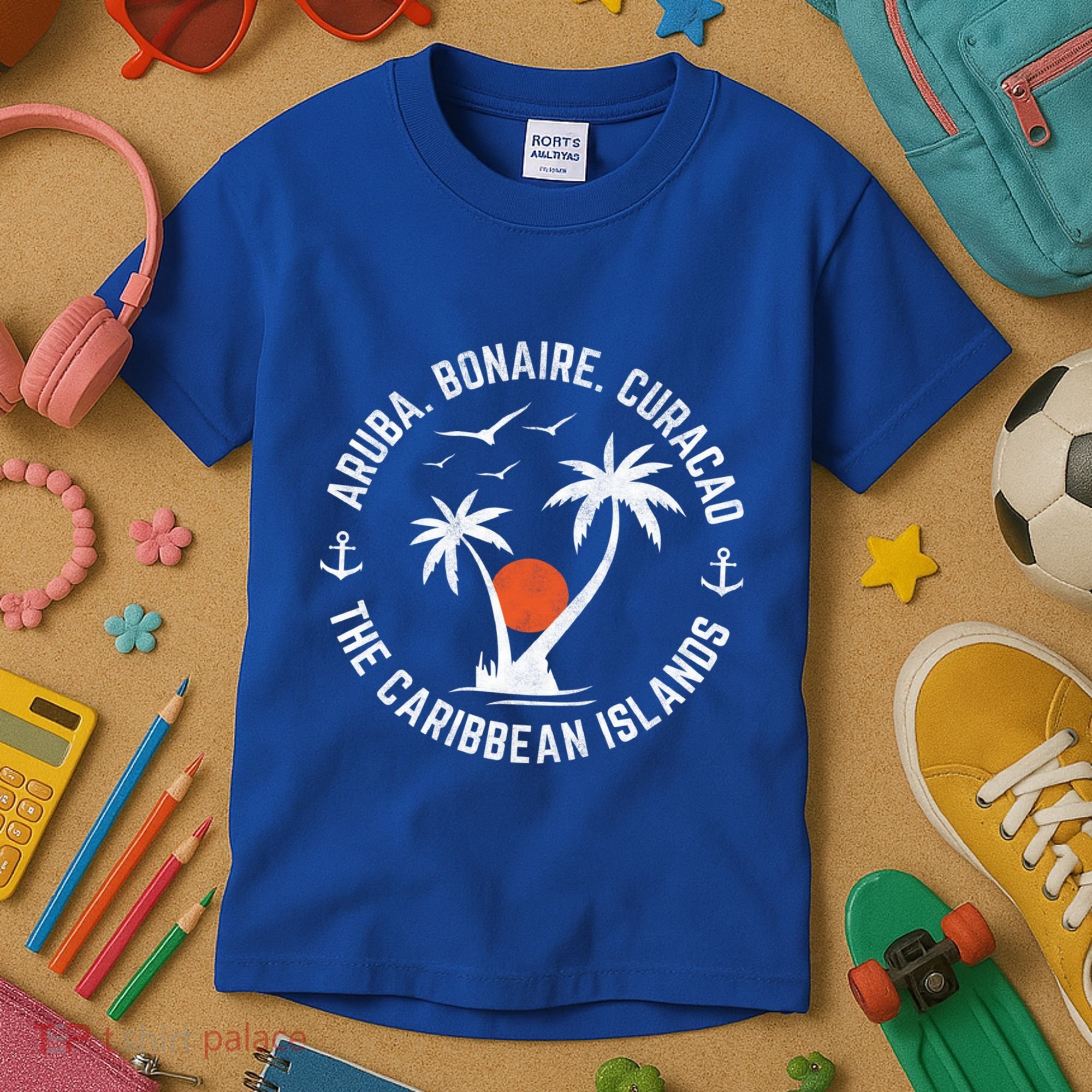 Souvenir Aruba Bonaire Curacao Caribbean Islands Vacation Gift Kids T-Shirt