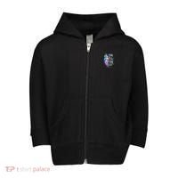 Suicide Awareness Be Kind Everyone Is Fighting A Battle Wolf Toddler Zip Fleece Hoodie thumb 0