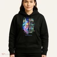Suicide Awareness Be Kind Everyone Is Fighting A Battle Wolf Hoodie thumb 5
