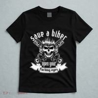 Save A Biker Open Your Fucking Eyes For Motorcycle Lovers T-Shirt thumb 5
