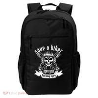 Save A Biker Open Your Fucking Eyes For Motorcycle Lovers Backpack thumb 0