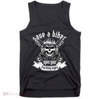 Save A Biker Open Your Fucking Eyes For Motorcycle Lovers Tank Top thumb 0