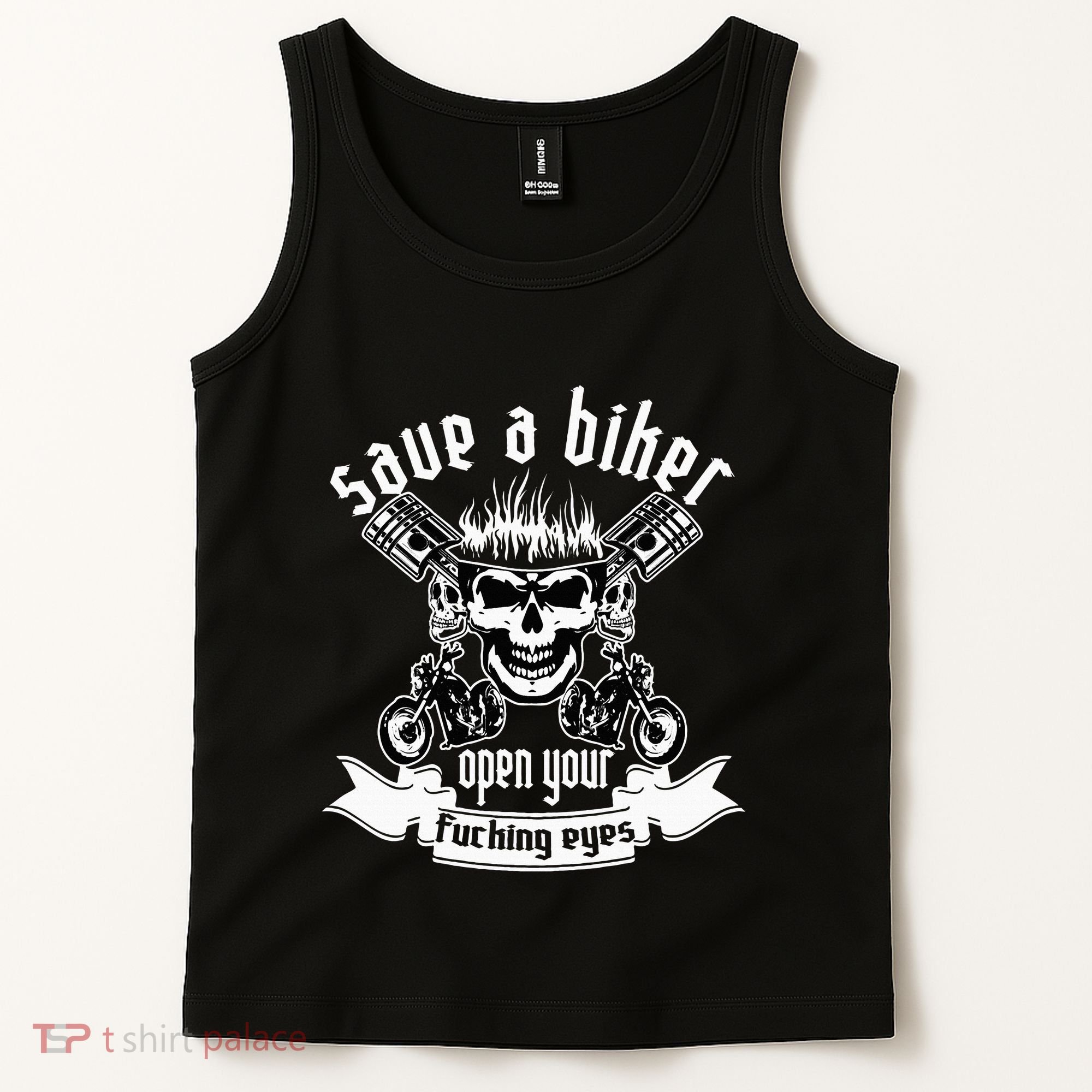 Save A Biker Open Your Fucking Eyes For Motorcycle Lovers Tank Top