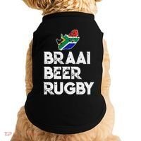 South African Braai Beer Rugby Flag Patriotic Doggie Tank thumb 0
