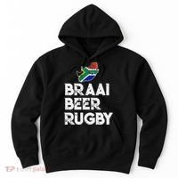South African Braai Beer Rugby Flag Patriotic Hoodie thumb 0