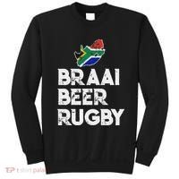 South African Braai Beer Rugby Flag Patriotic Sweatshirt thumb 0