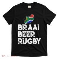 South African Braai Beer Rugby Flag Patriotic T-Shirt thumb 0