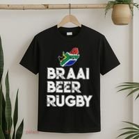 South African Braai Beer Rugby Flag Patriotic T-Shirt thumb 2