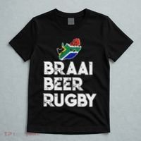 South African Braai Beer Rugby Flag Patriotic T-Shirt thumb 5