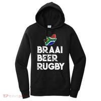 South African Braai Beer Rugby Flag Patriotic Women's Hoodie thumb 0