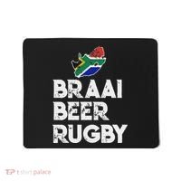 South African Braai Beer Rugby Flag Patriotic Mousepad thumb 0