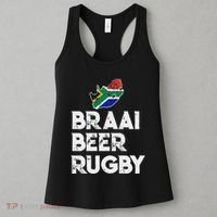 South African Braai Beer Rugby Flag Patriotic Women's Tank Top thumb 3
