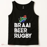 South African Braai Beer Rugby Flag Patriotic Tank Top thumb 2