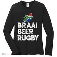 South African Braai Beer Rugby Flag Patriotic Women's Long Sleeve Shirt thumb 0