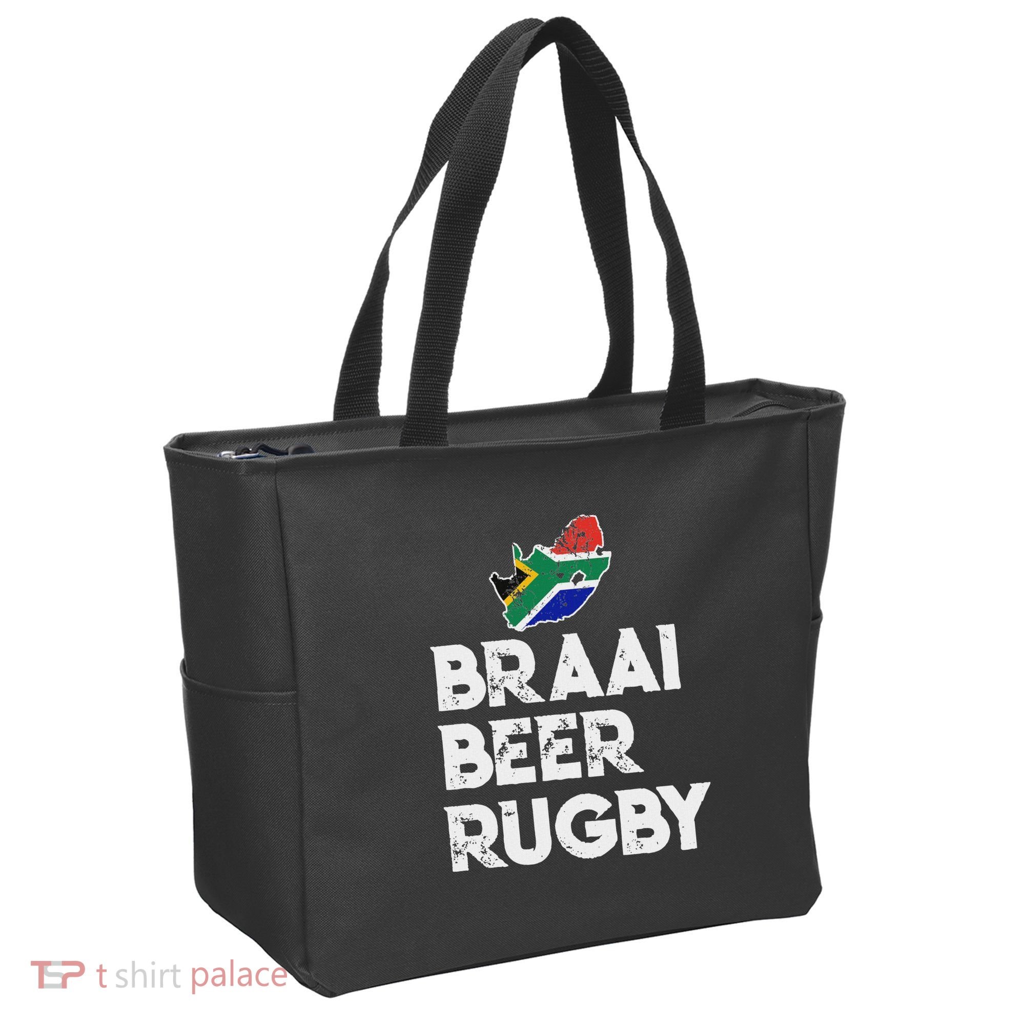 South African Braai Beer Rugby Flag Patriotic Tote Bag