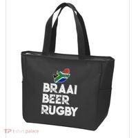 South African Braai Beer Rugby Flag Patriotic Tote Bag thumb 3