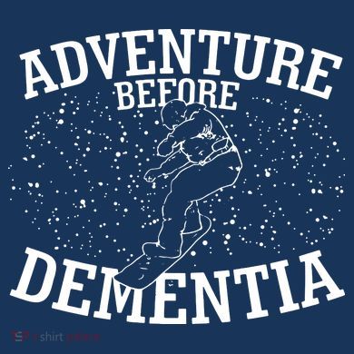 Snowboard Adventure Before Dementia Tall Long Sleeve Shirt