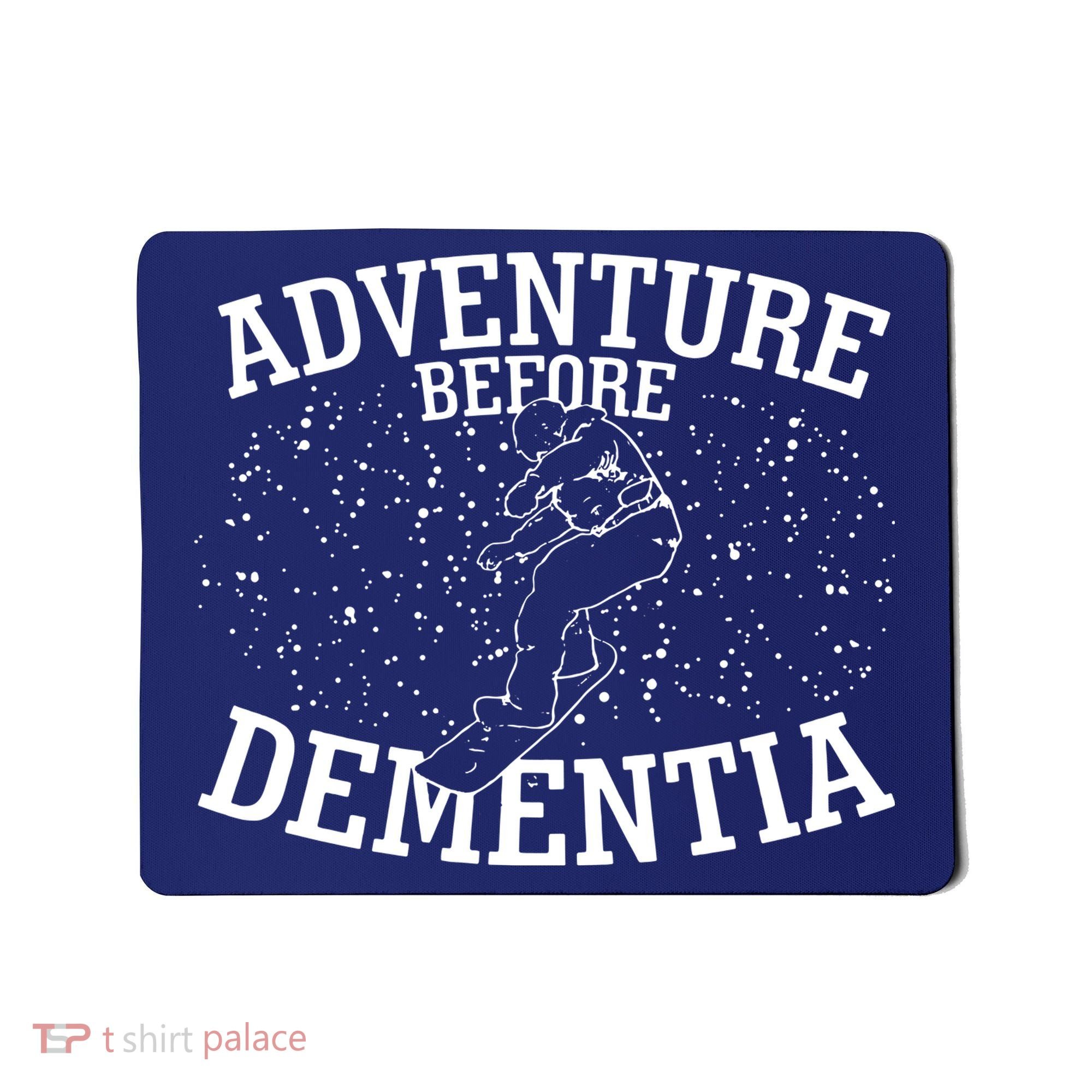 Snowboard Adventure Before Dementia Mousepad