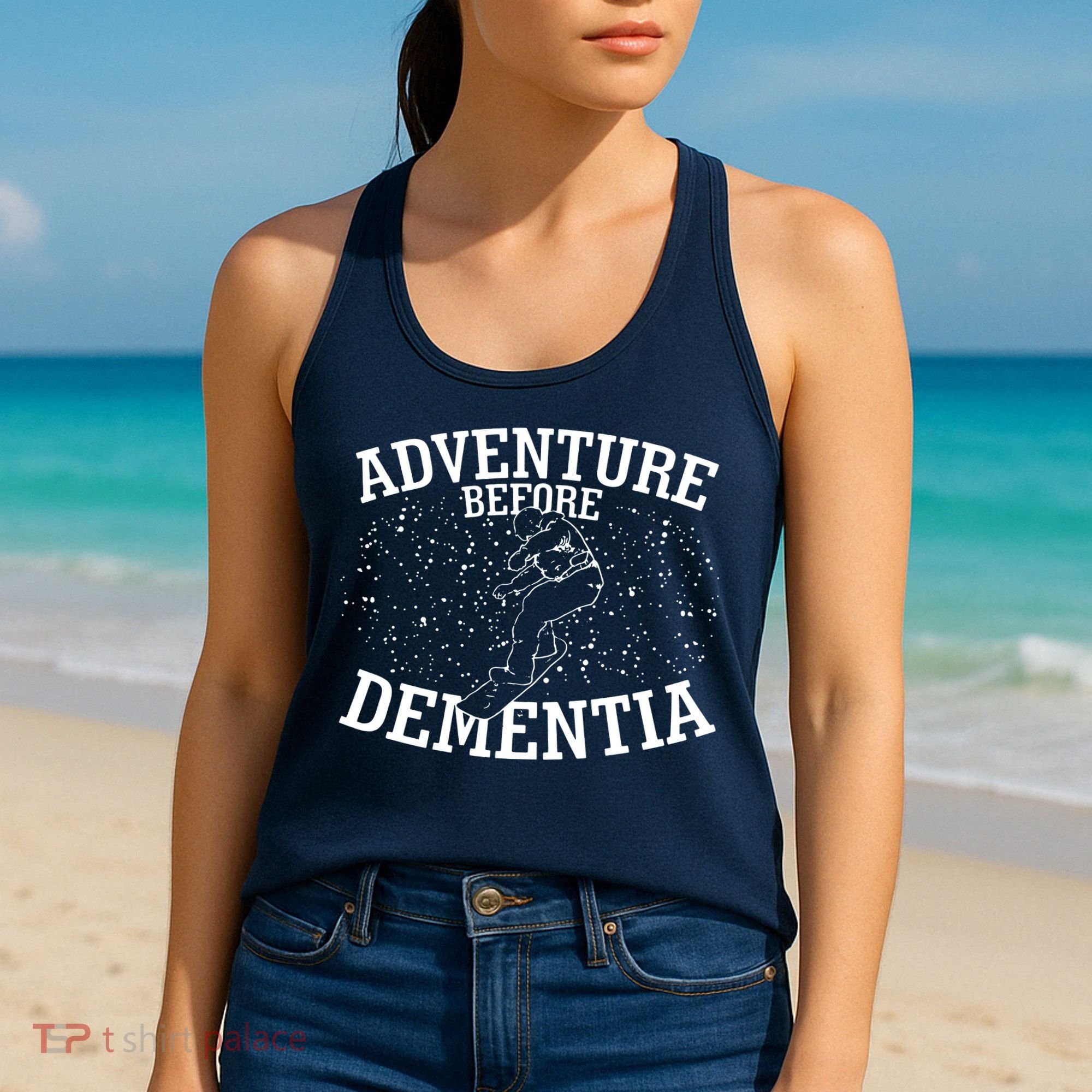 Snowboard Adventure Before Dementia Women's Tank Top