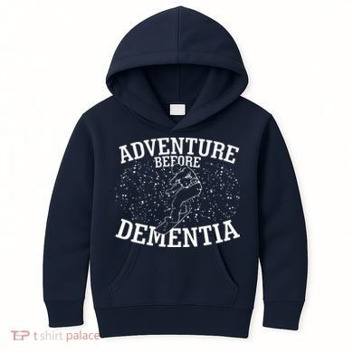 Snowboard Adventure Before Dementia Kids Hoodie