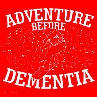 Snowboard Adventure Before Dementia Santa Hat thumb 1