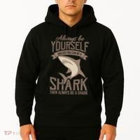 Shark Always Be Ayourself Be A Shark Diver Hoodie thumb 2