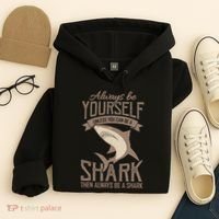 Shark Always Be Ayourself Be A Shark Diver Hoodie thumb 4