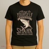 Shark Always Be Ayourself Be A Shark Diver T-Shirt thumb 3