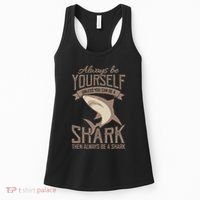 Shark Always Be Ayourself Be A Shark Diver Women's Tank Top thumb 0