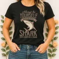 Shark Always Be Ayourself Be A Shark Diver Women's T-Shirt thumb 2