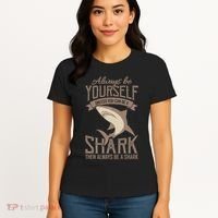 Shark Always Be Ayourself Be A Shark Diver Women's T-Shirt thumb 4