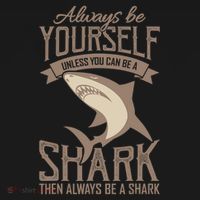 Shark Always Be Ayourself Be A Shark Diver Kids Sweatshirt thumb 2