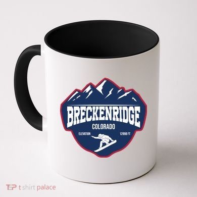 Ski At Breckenridge Colorado Coffee Mug