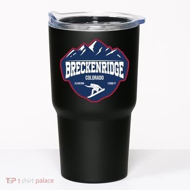 Ski At Breckenridge Colorado Tumbler