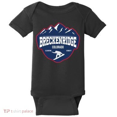 Ski At Breckenridge Colorado Baby Bodysuit