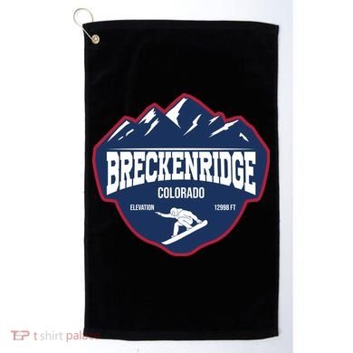 Ski At Breckenridge Colorado Golf Towel