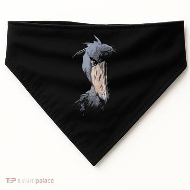 Shoebill African Bird Aztec Mayan Bird Lover Cool Distressed USA-Made Doggie Bandana