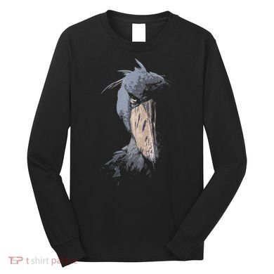 Shoebill African Bird Aztec Mayan Bird Lover Cool Distressed Long Sleeve Shirt