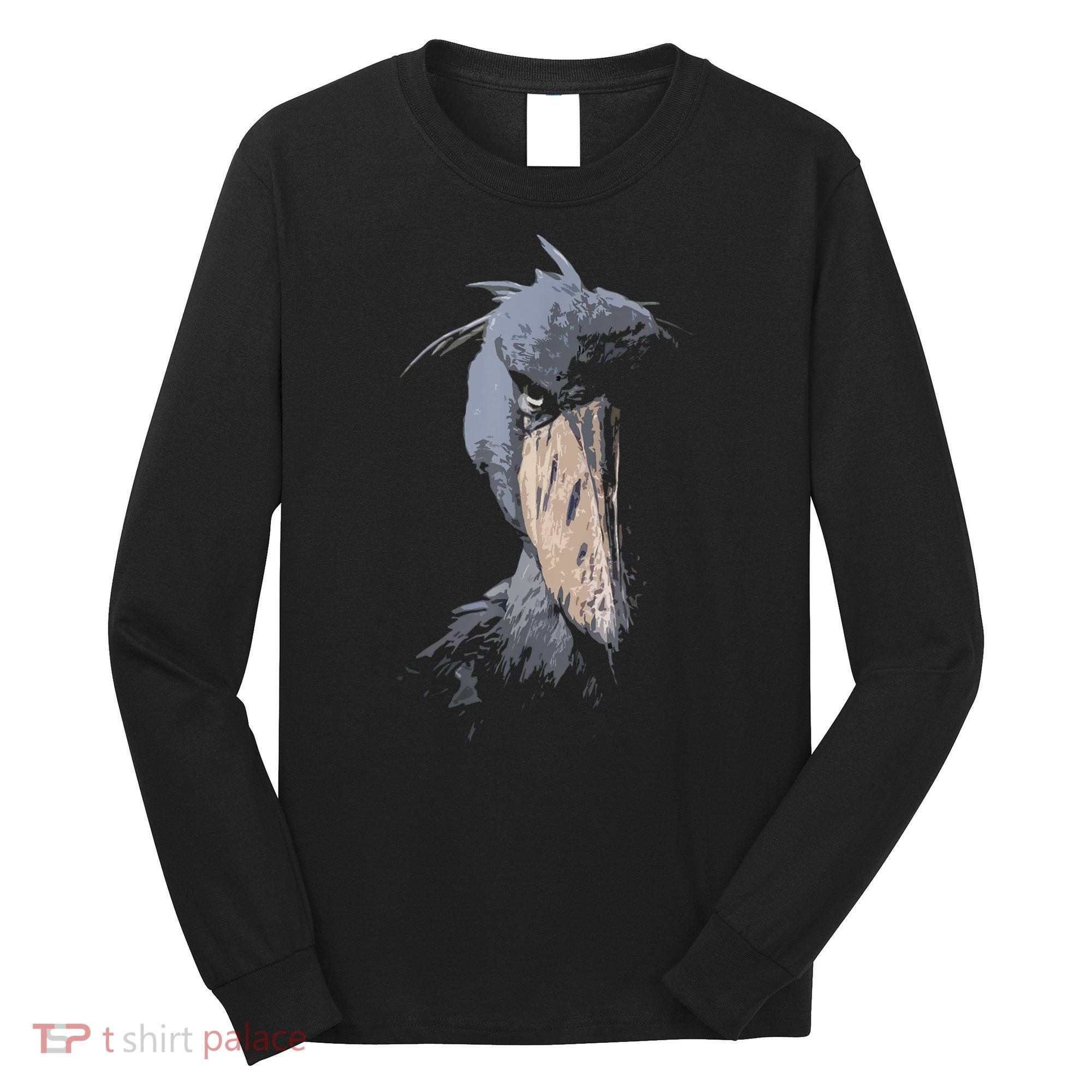 Shoebill African Bird Aztec Mayan Bird Lover Cool Distressed Long Sleeve Shirt