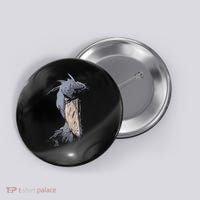 Shoebill African Bird Aztec Mayan Bird Lover Cool Distressed Button thumb 0