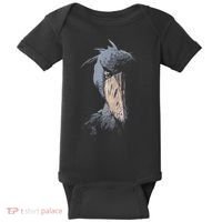 Shoebill African Bird Aztec Mayan Bird Lover Cool Distressed Baby Bodysuit thumb 0