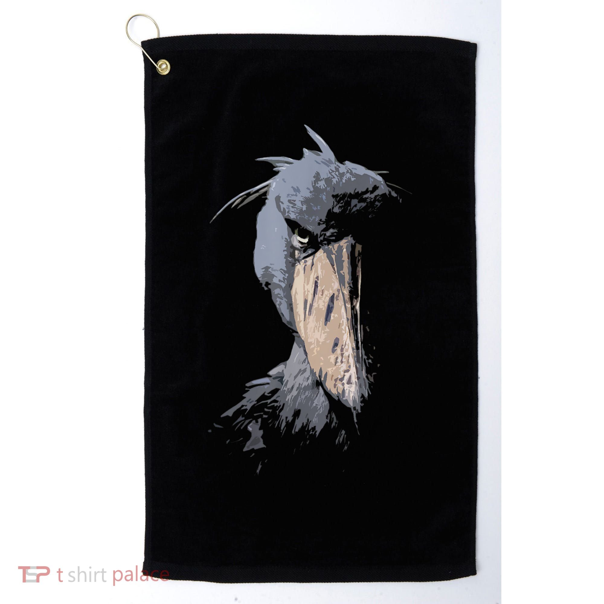 Shoebill African Bird Aztec Mayan Bird Lover Cool Distressed Golf Towel