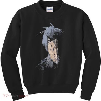 Shoebill African Bird Aztec Mayan Bird Lover Cool Distressed Kids Sweatshirt