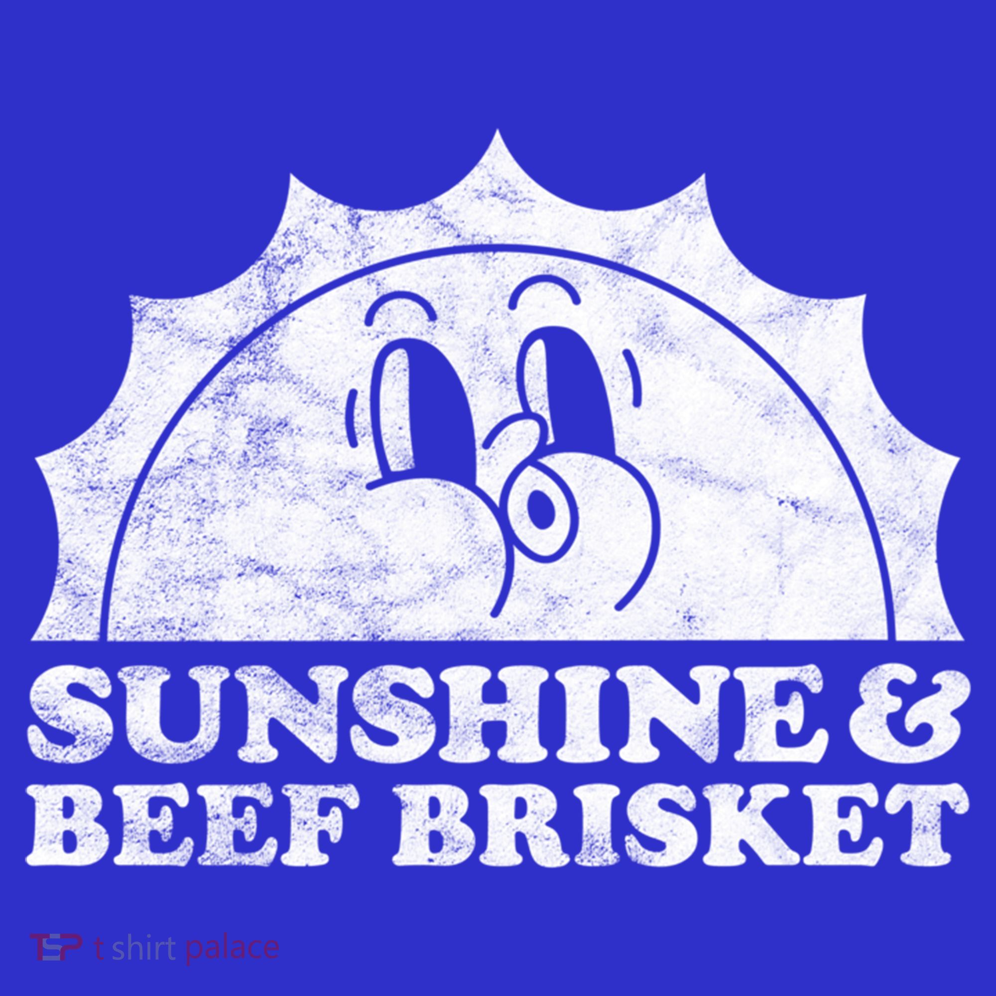 Sunshine And Beef Brisket Retro Vintage Sun Cool Gift T-Shirt