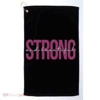 Strong And Beautiful Golf Towel thumb 0